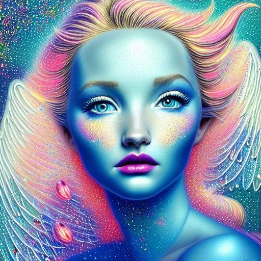 Renaissance Portrait of an Angelic Hybrid Woman