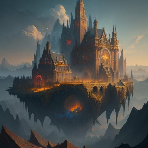 Detailed Matte Painting in Unreal Engine Style