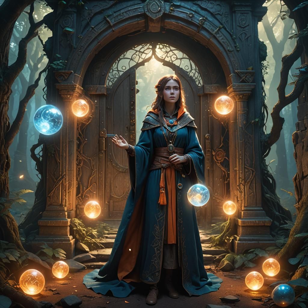 Mystical Forest Sorceress Concept Art