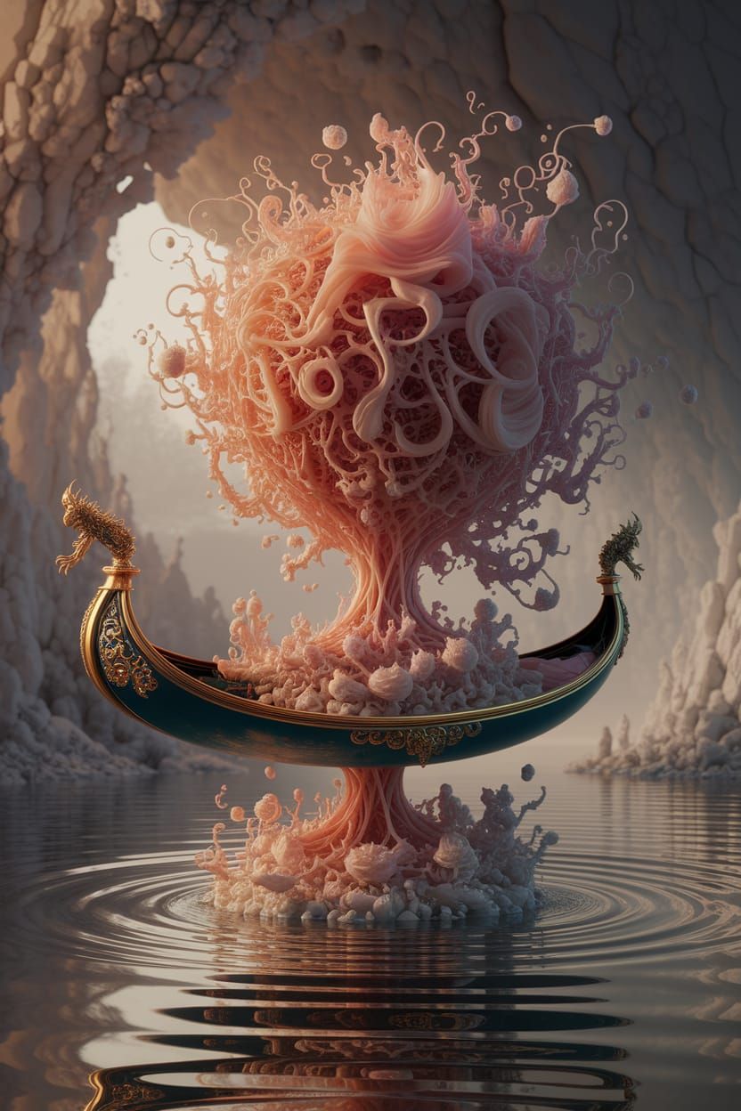 We're Not in a Gondola - 3D Sculptural Collage