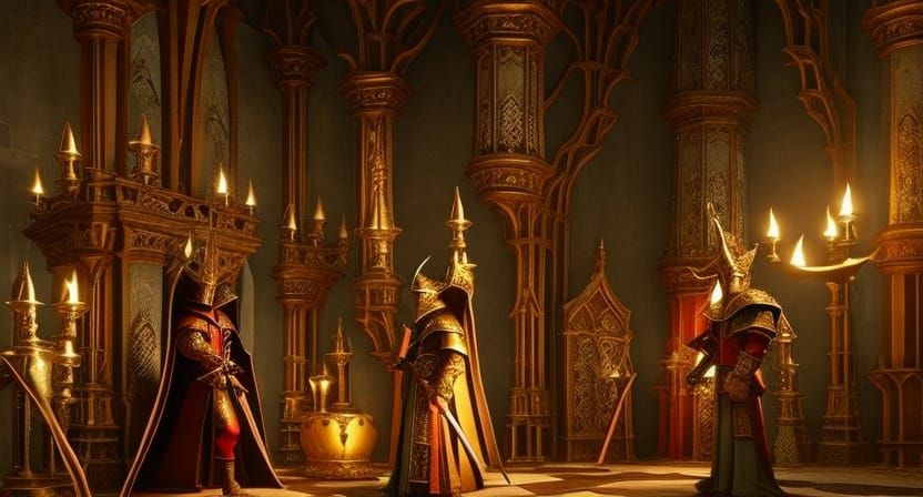 Medieval Jester Performance in King's Court