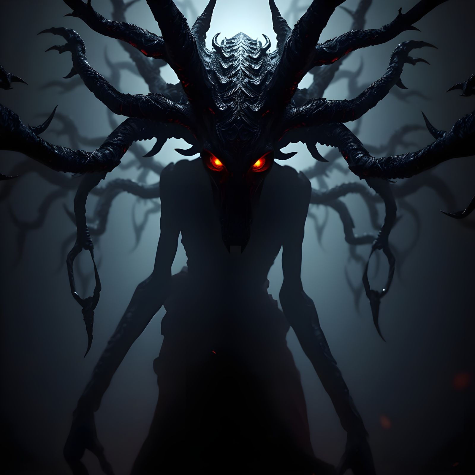 Eldritch Horror Creature from Bloodborne in CGI Art