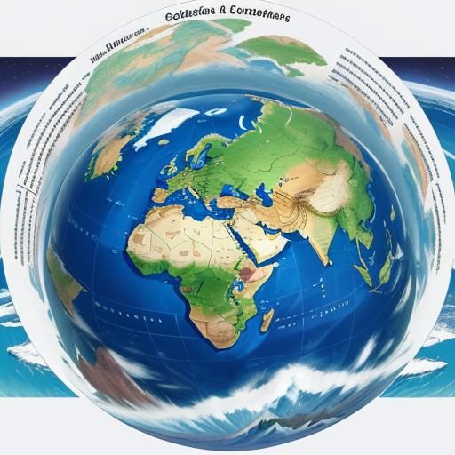 Colorful World Map Illustration for Education