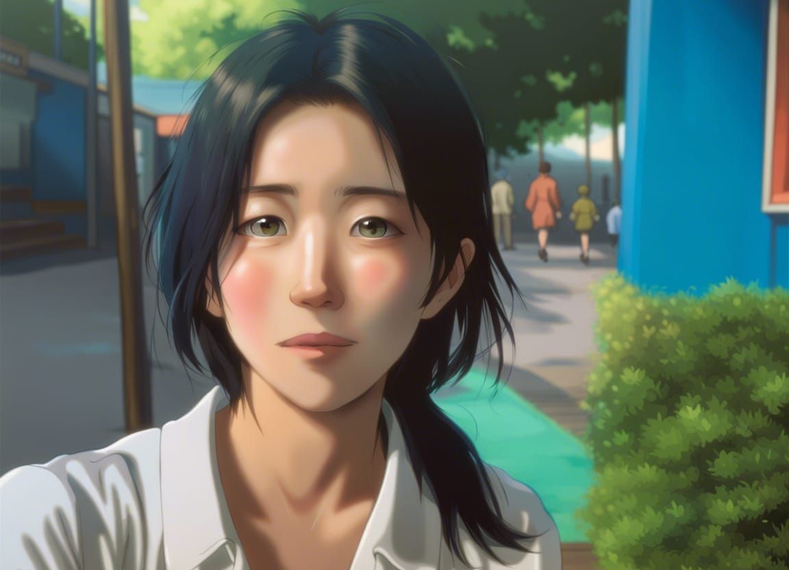 Anime Key Visual in Studio Ghibli Style