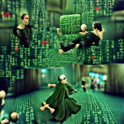 Abstract Matrix Digital Landscape