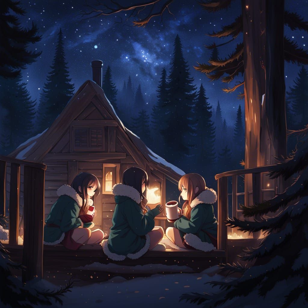 Girls Gaze at Stars: Anime Key Visual