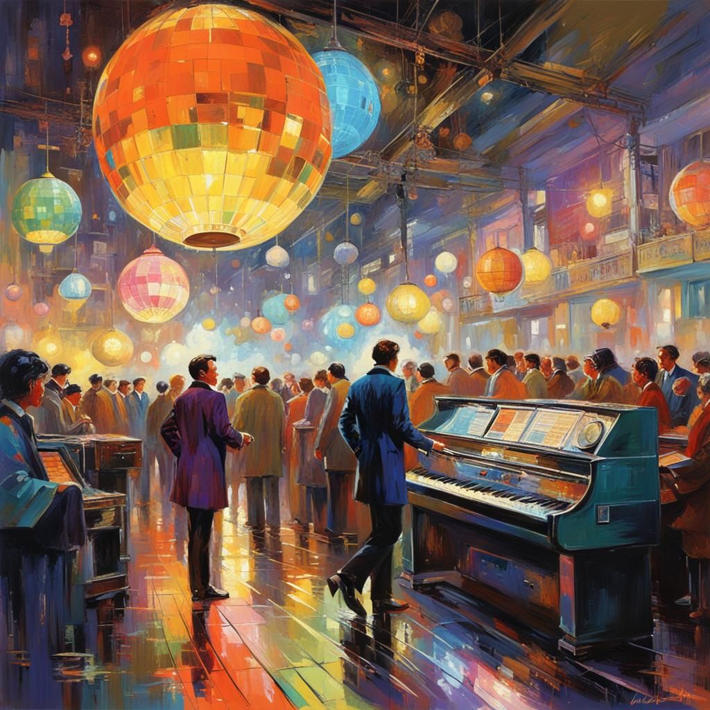 Nostalgic Disco Time Memories in Retro Style