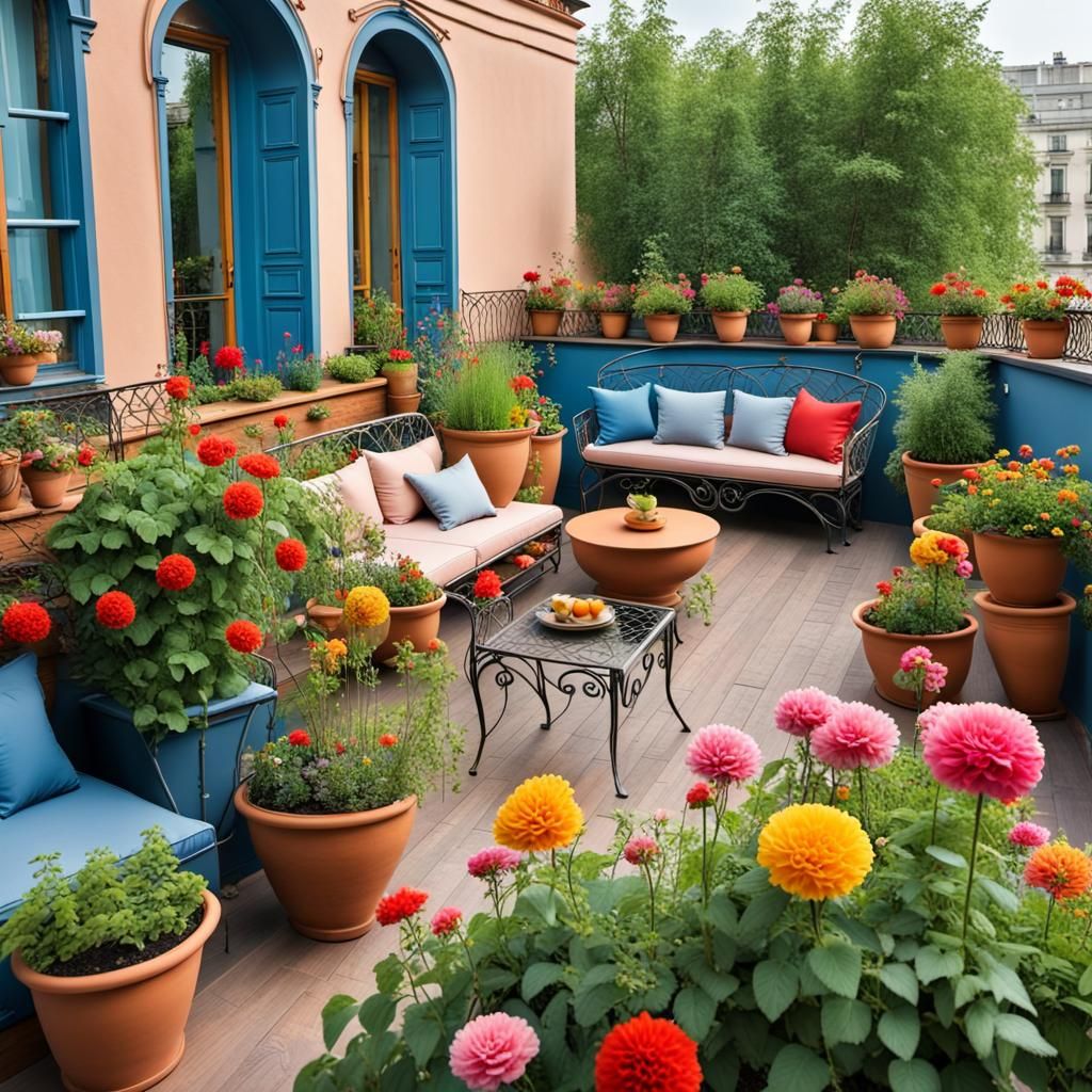 Urban Kyiv Rooftop Terrace