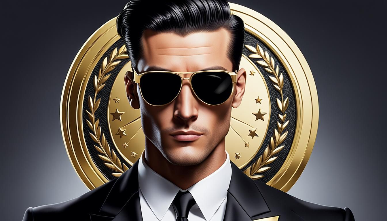 Security Guards Block Entrance in Cinematic Style