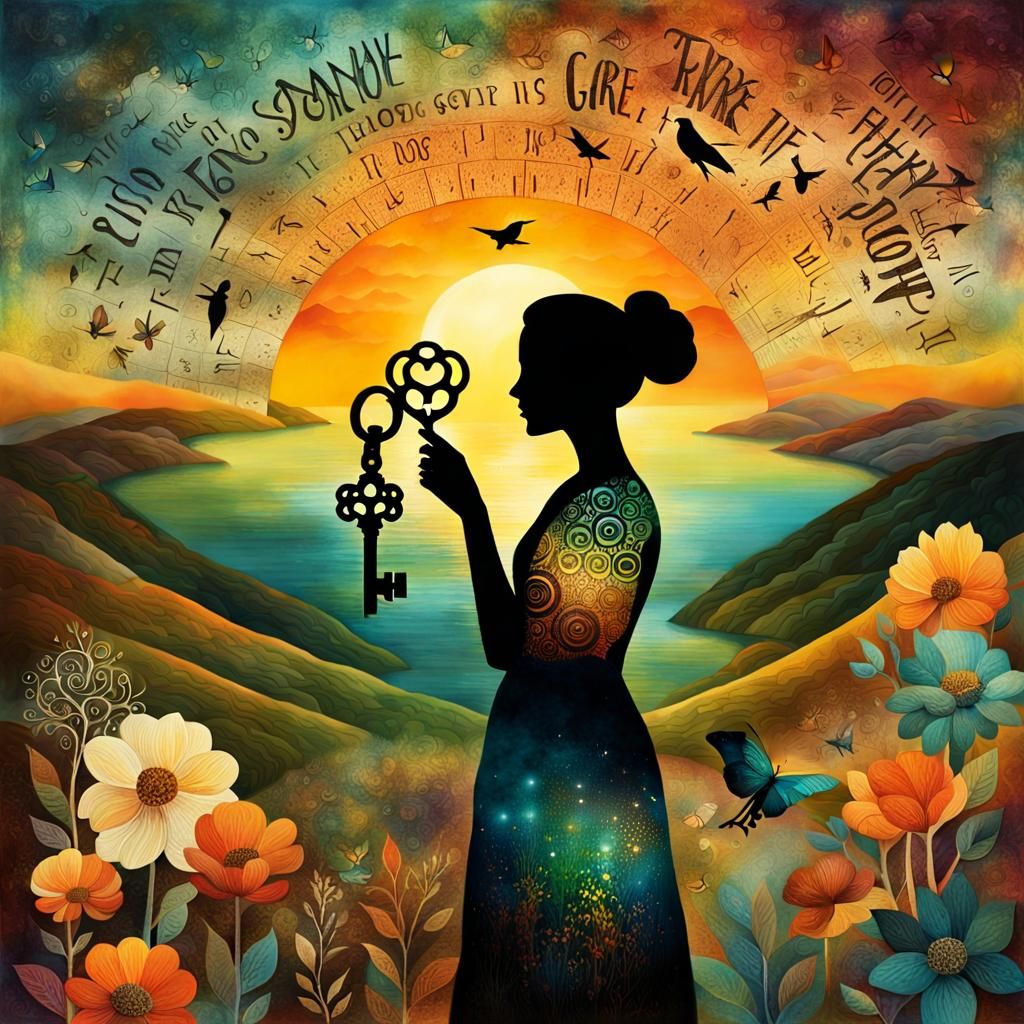 Empowering Collage of Inspiration and Self-Discovery