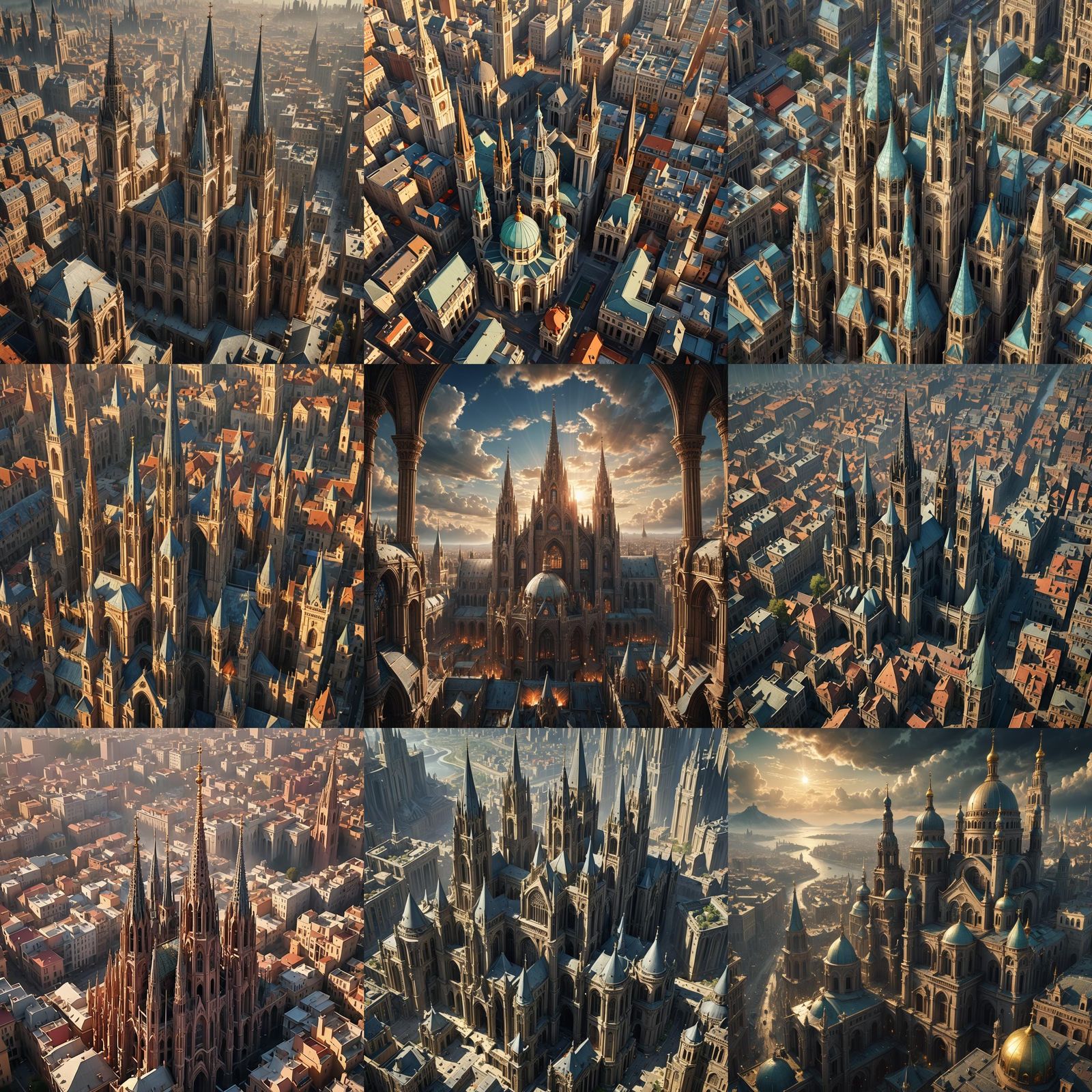 Cathedral City: A Maximalist Digital Painting