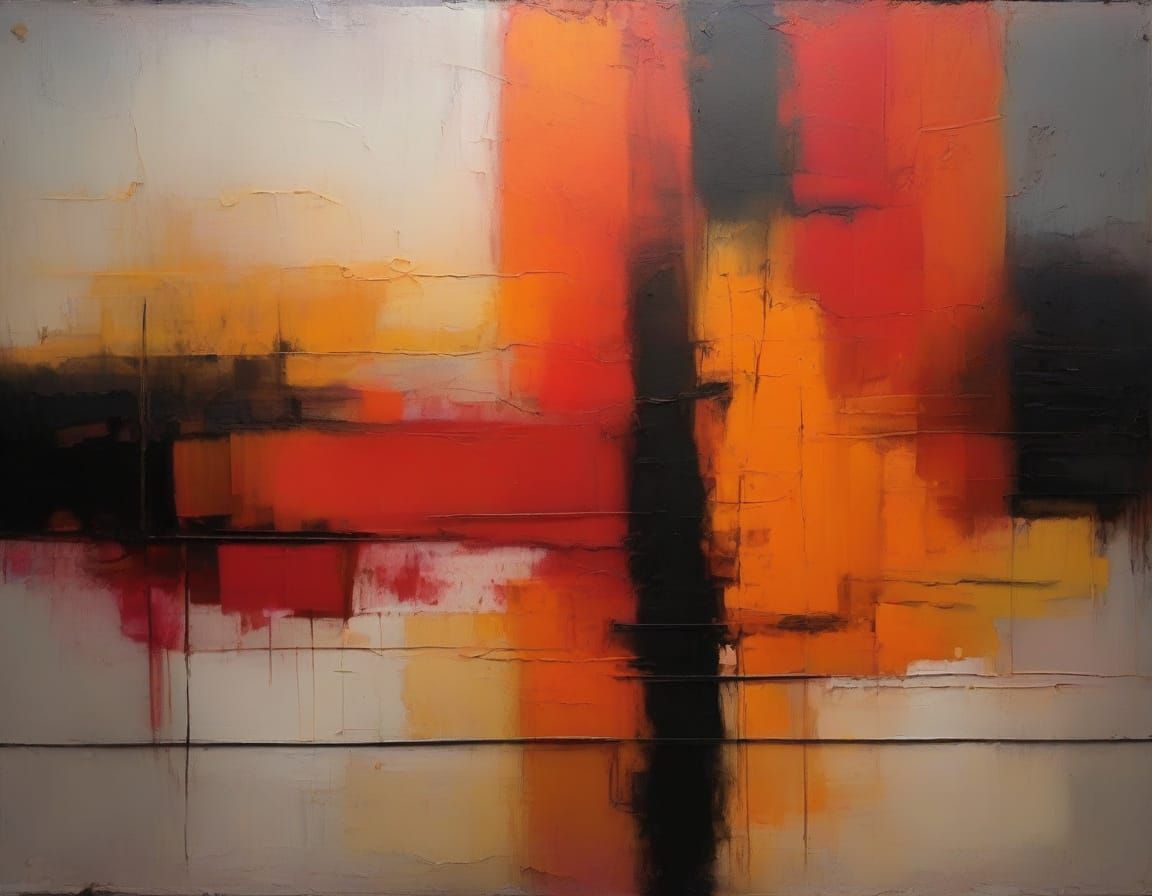 Abstract Color Field Painting in Rothko Style