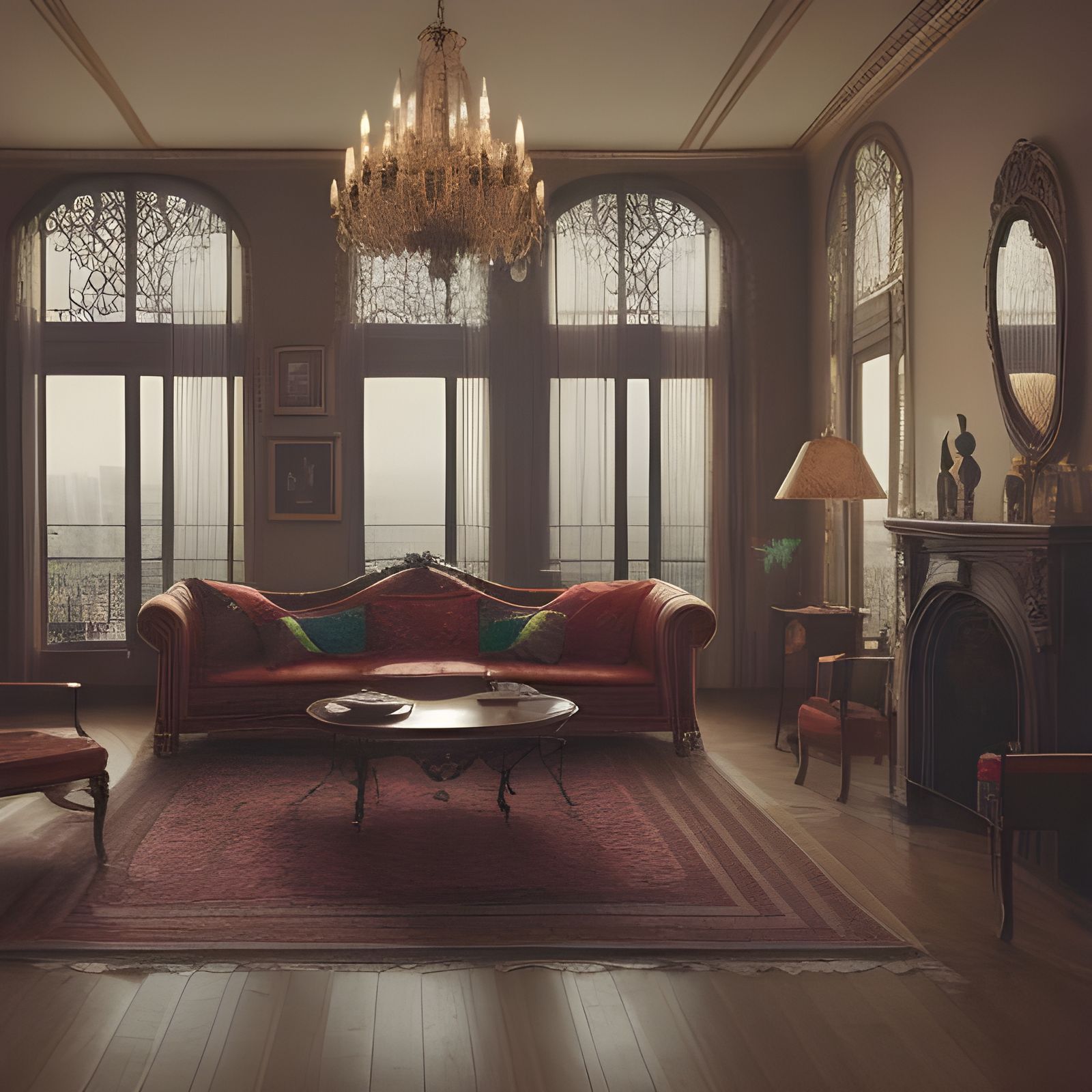 Luxurious Interior Design with Ornate Details