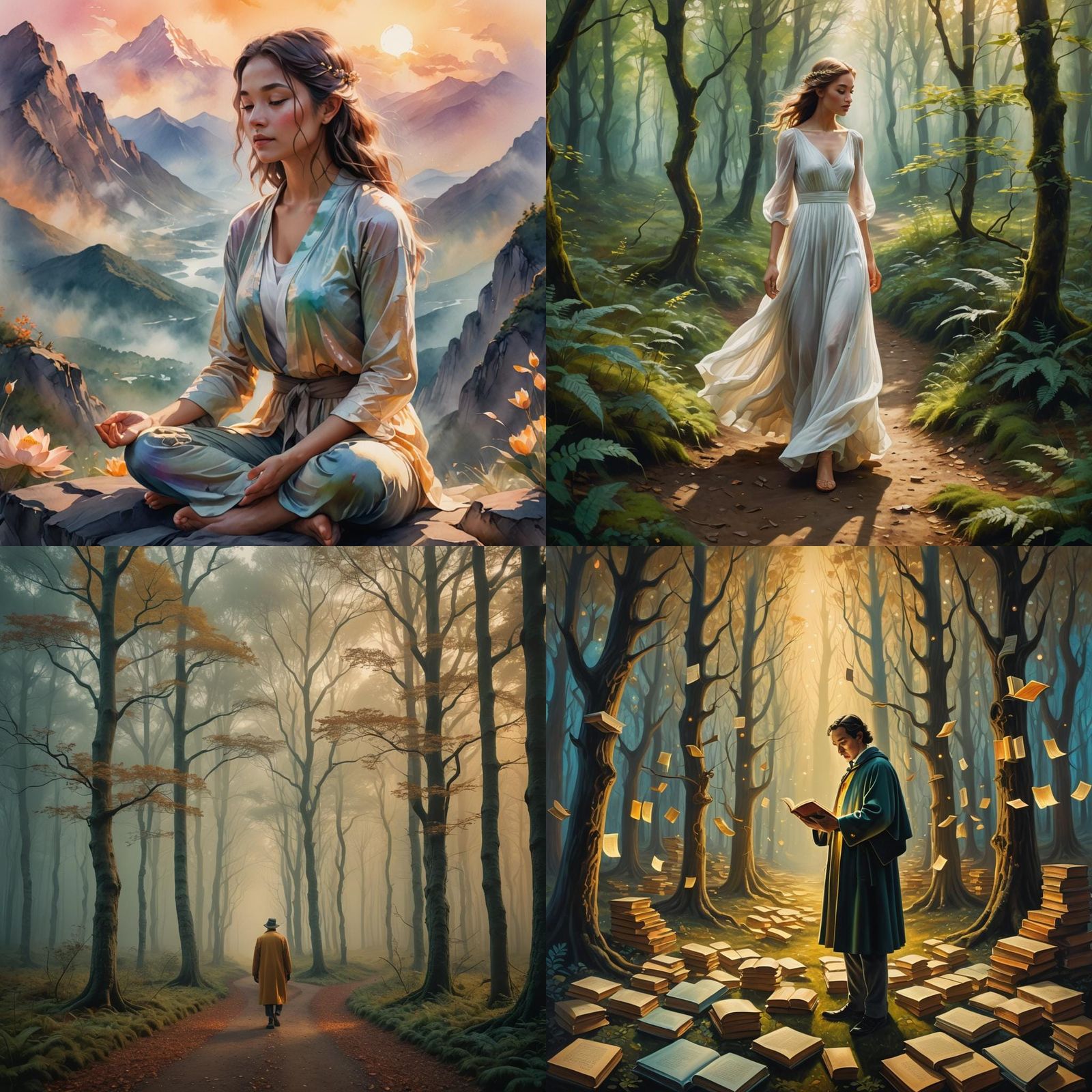 Journey to the Self: AI Generated Image