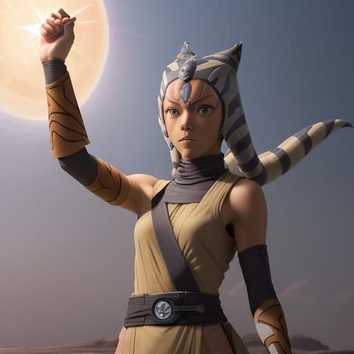 Ahsoka Tano as Naruto, Anime Key Visual
