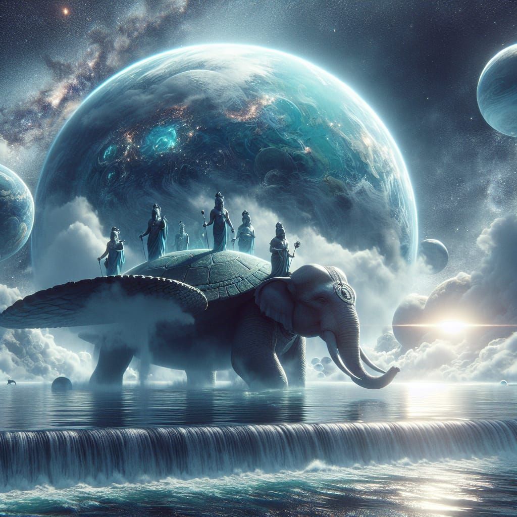 Epic Discworld Turtle Journey Through Space