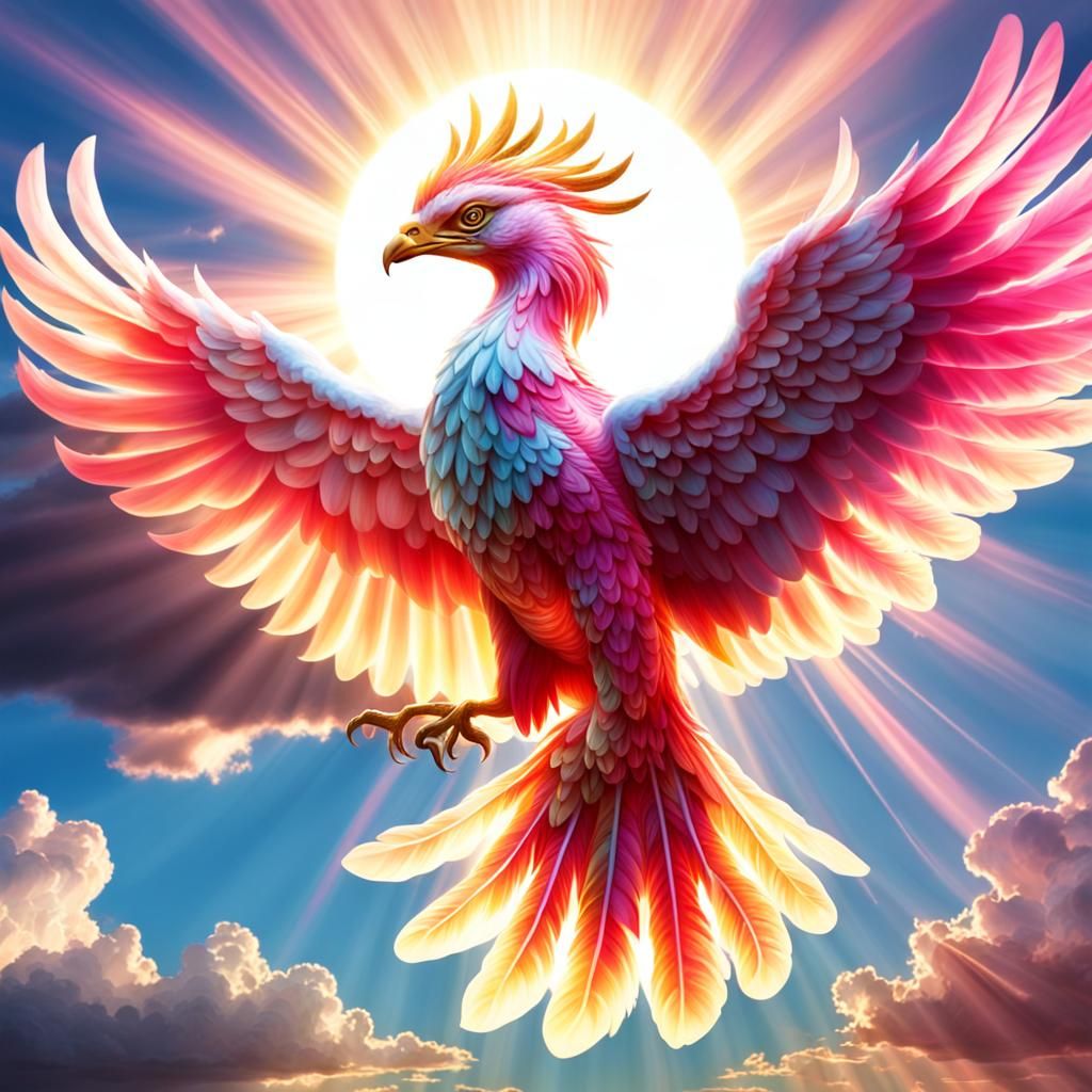 Pink Phoenix in Divine Sunshine