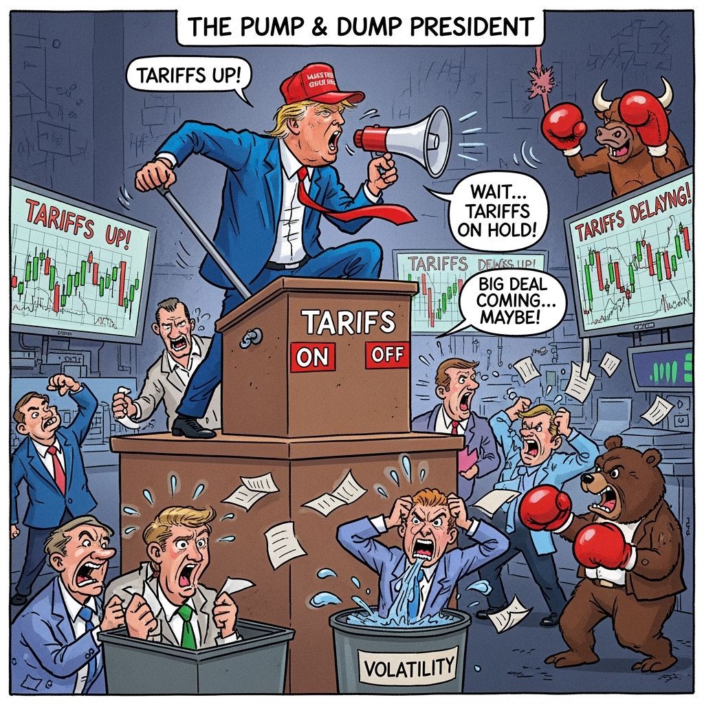 Trump's Tariff Trade War: A Political Cartoon