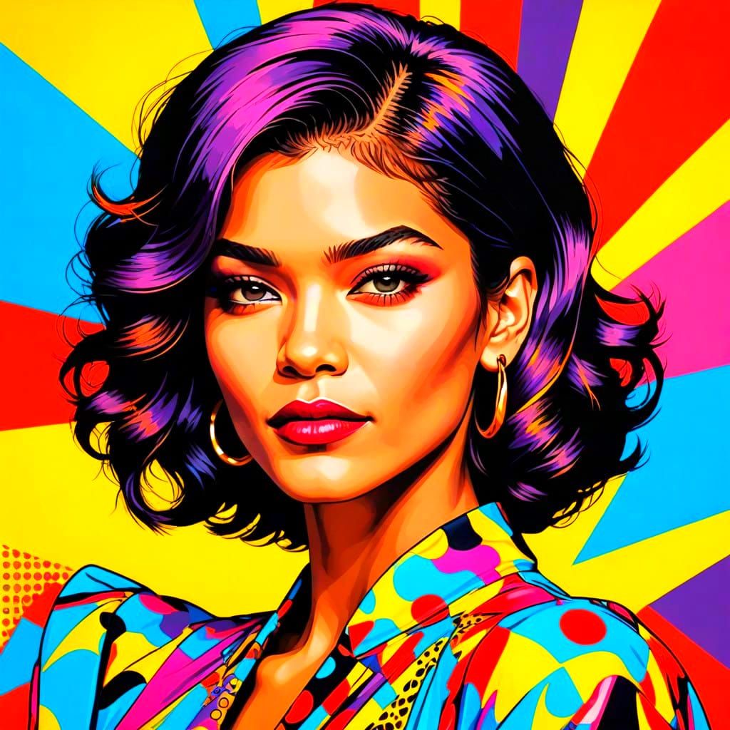 Celebrity Pop Art in Black and White