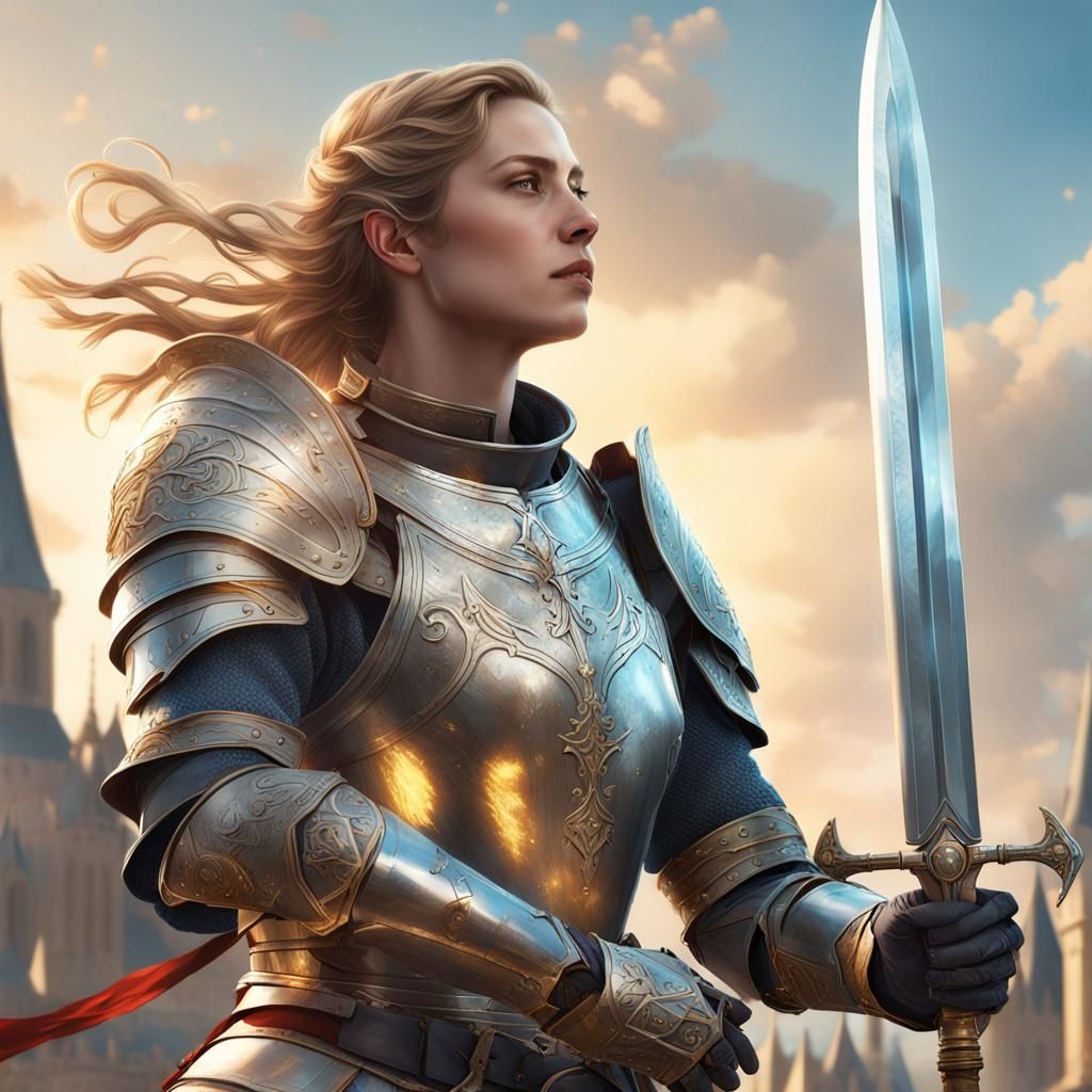 Medieval Joan of Arc Knight Concept Art