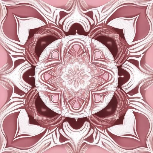 Pink Velvety Thread Forming a Heart Shape