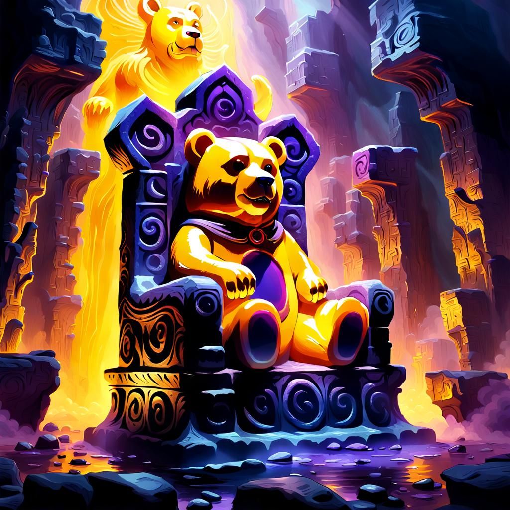 Gummy Bear King: Dark Fantasy Concept Art