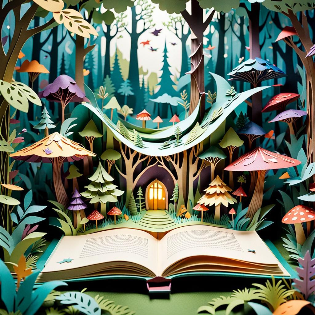 Enchanted Forest Pop-Up Book Reveals Fantasy Lands