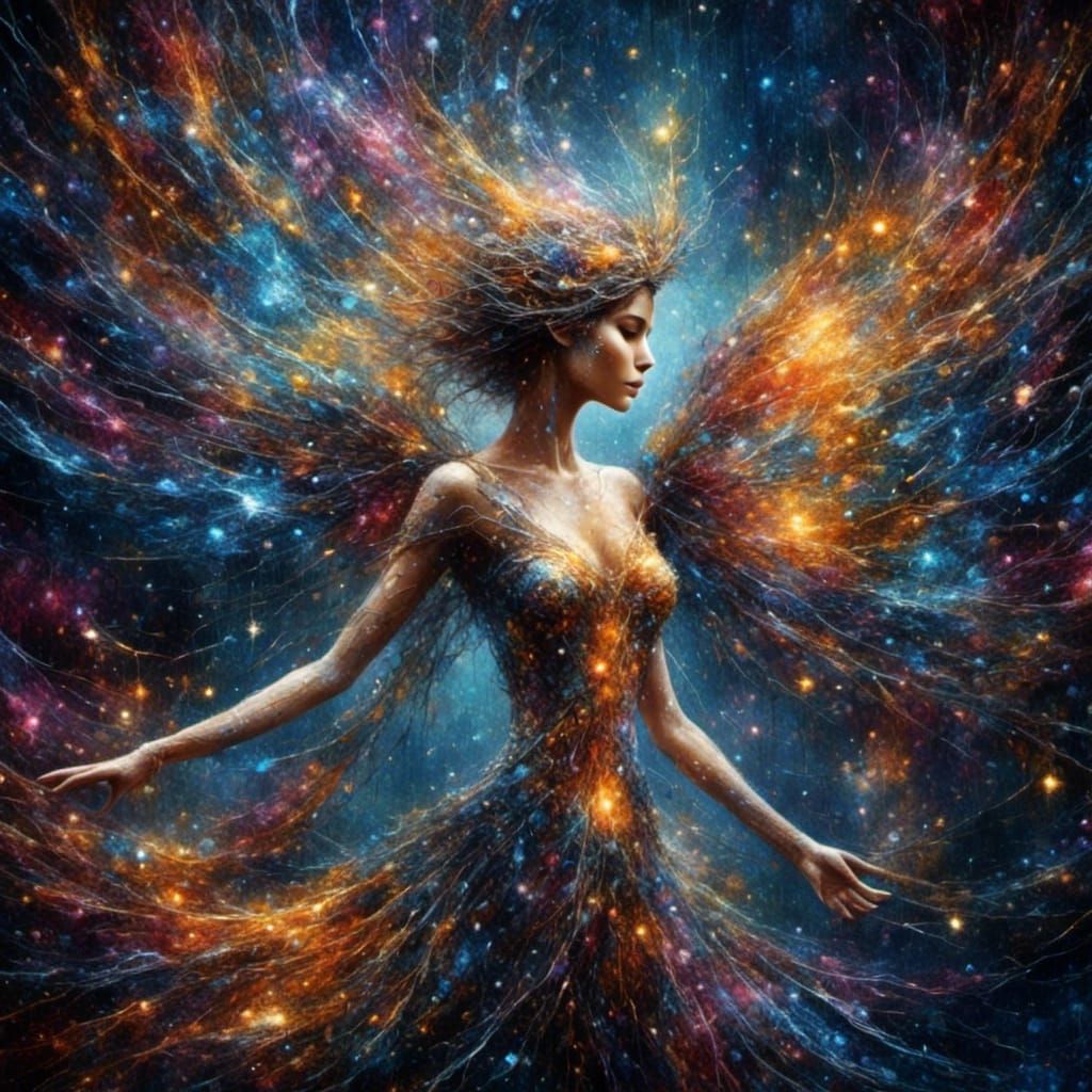 Mythical Fairy with Sparkling Wings and Magic Aura