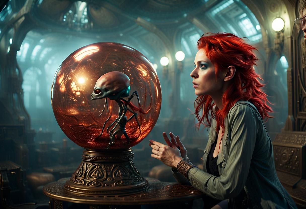 Red-Haired Stalker Encounters Alien in Toxic Zone