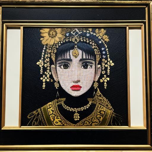 Stylized Number Two Rendered by AI