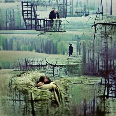 Eerie Wasteland Inspired by Tarkovsky's Stalker