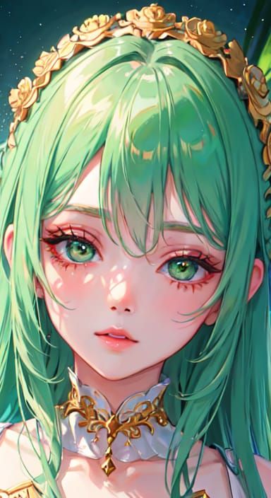 Simple AI Image of a Yellow Girl