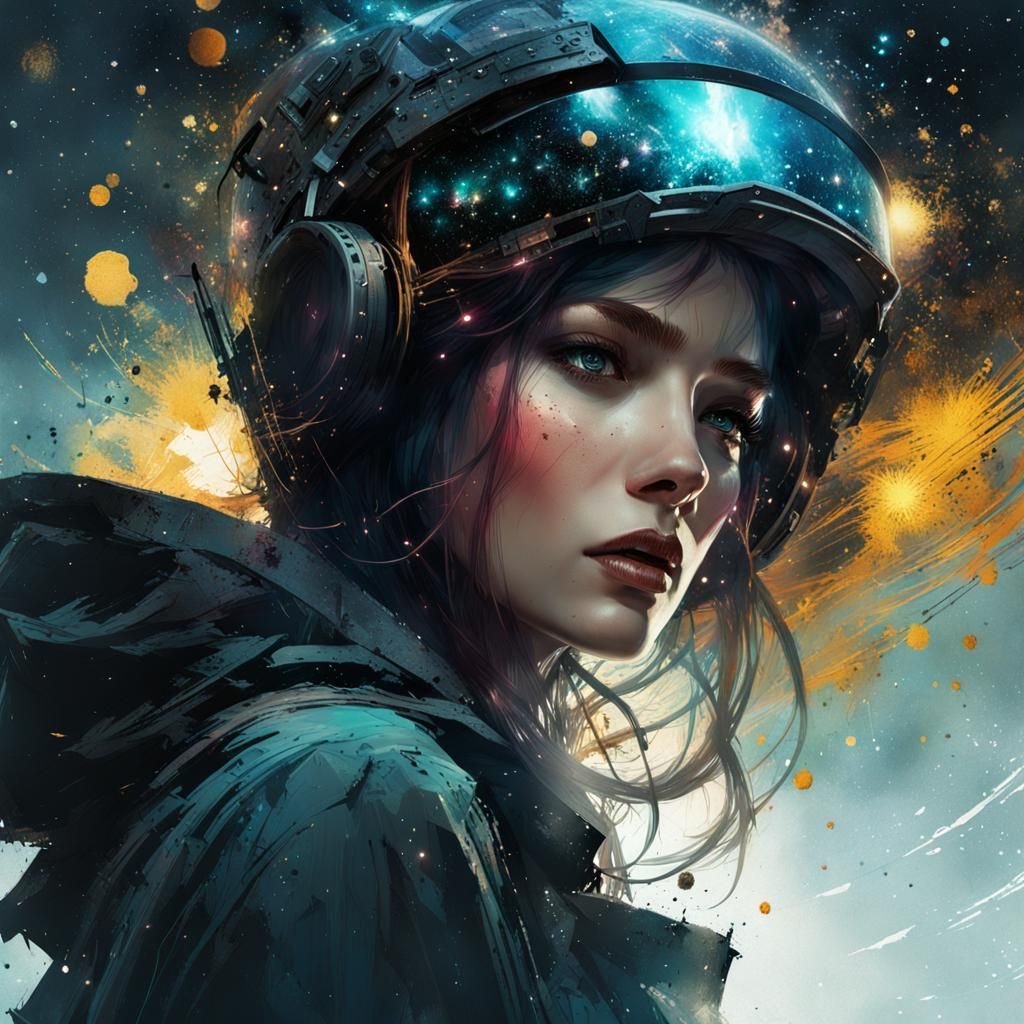 Stunning Supernova Explosion in Dark Fantasy Style