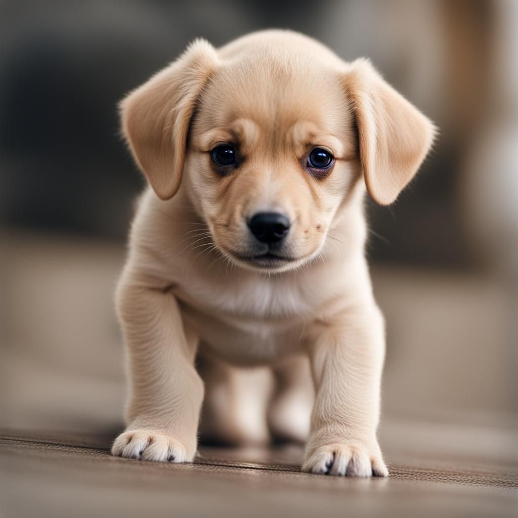 Adorable Baby Dog Portrait