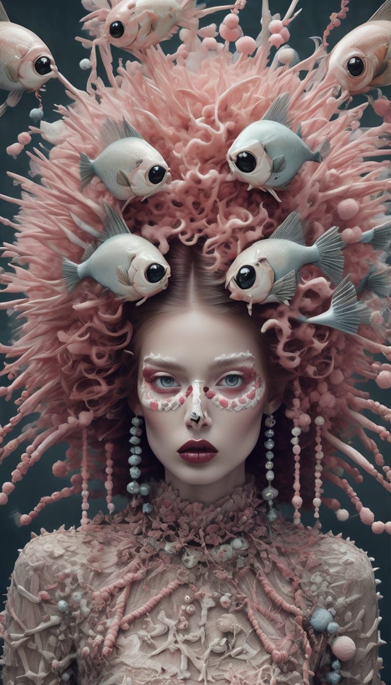 Surreal Androgynes Dancing in a Tenebrous Streetscape