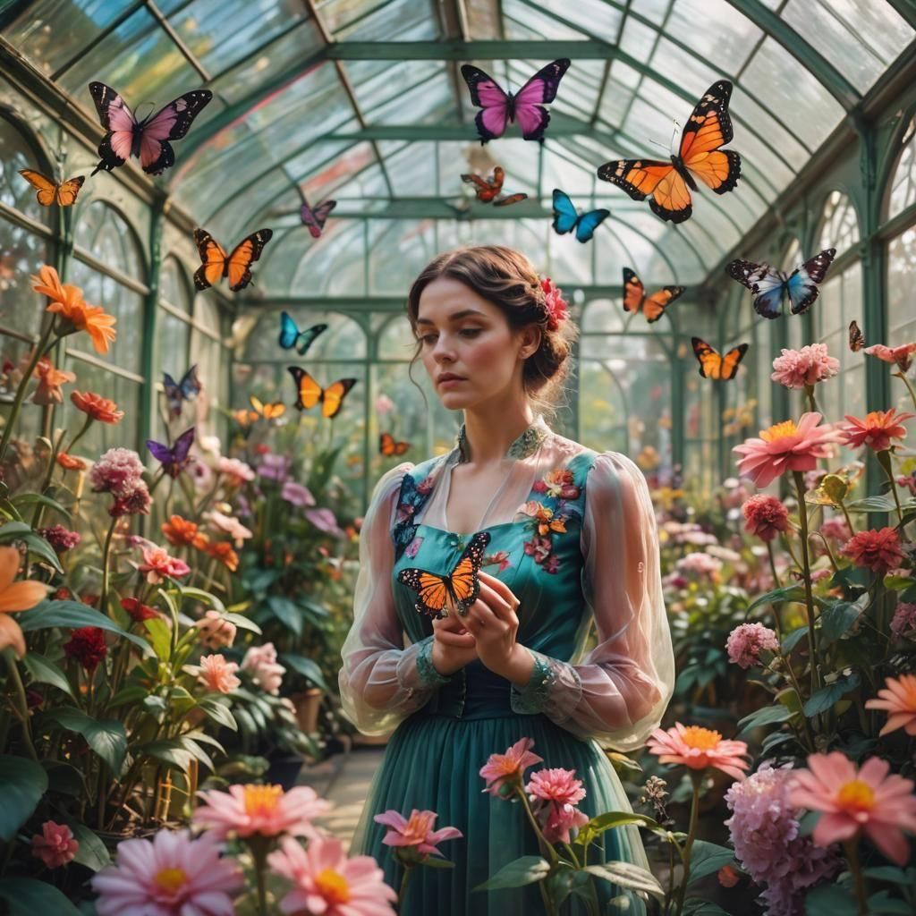 Colorful Butterfly Greenhouse
