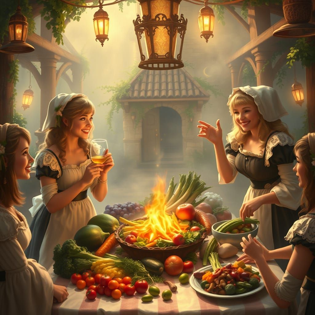 Tavernmaids Celebrate Freedom with a Vegetable Feast
