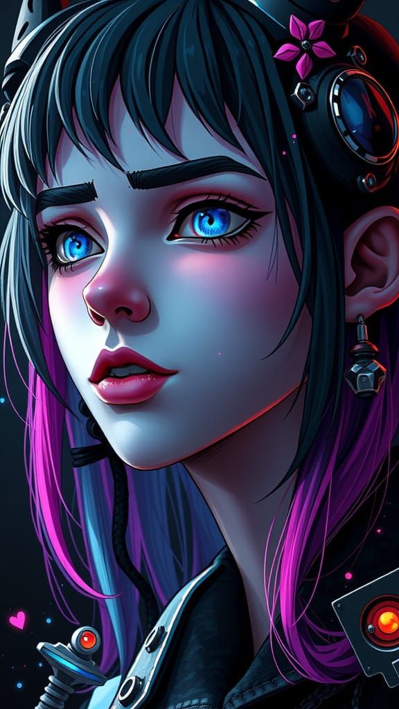 Ethereal Gothic Portrait in 8K Resolution