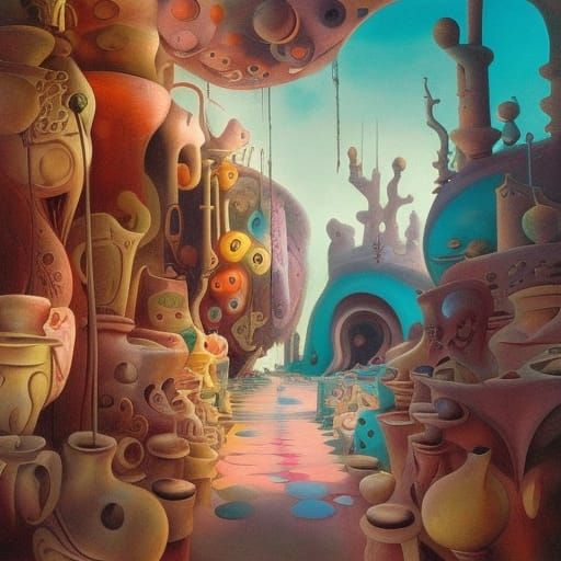 Surreal Pottery Shop Inspired by Salvador Dali