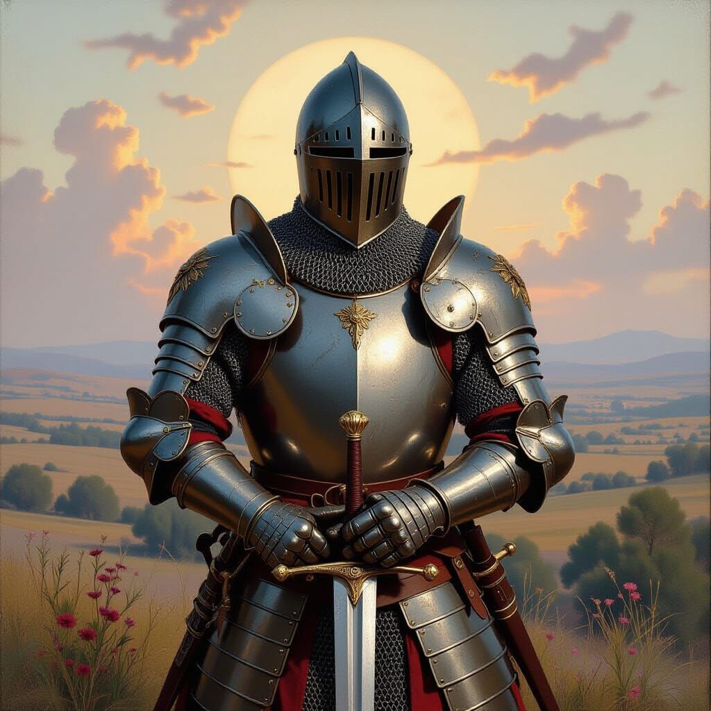 Armored Knight in Holy Battle: Classical Realism