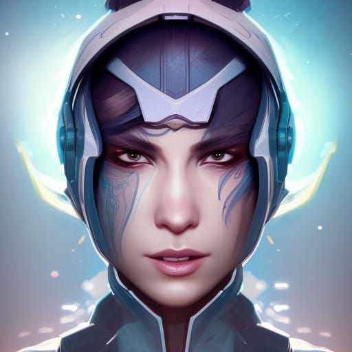 Detailed Space Ninja Portrait in Unreal Engine 5