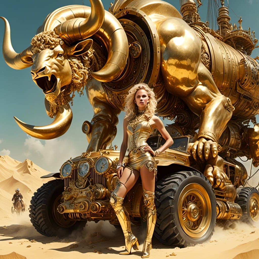 A GOLDEN STEAMPUNK FANTASY INSPIRED BY THE GREEK MYTHOLOGY:  MEDEA AND THE GOLDEN RAM