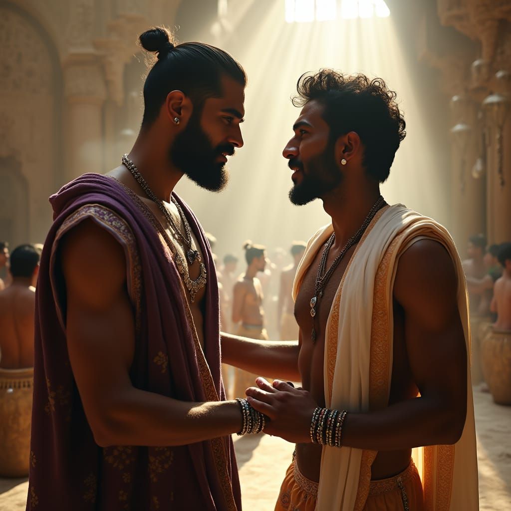 Majestic Hammam Encounter: Arab and Indian Friends