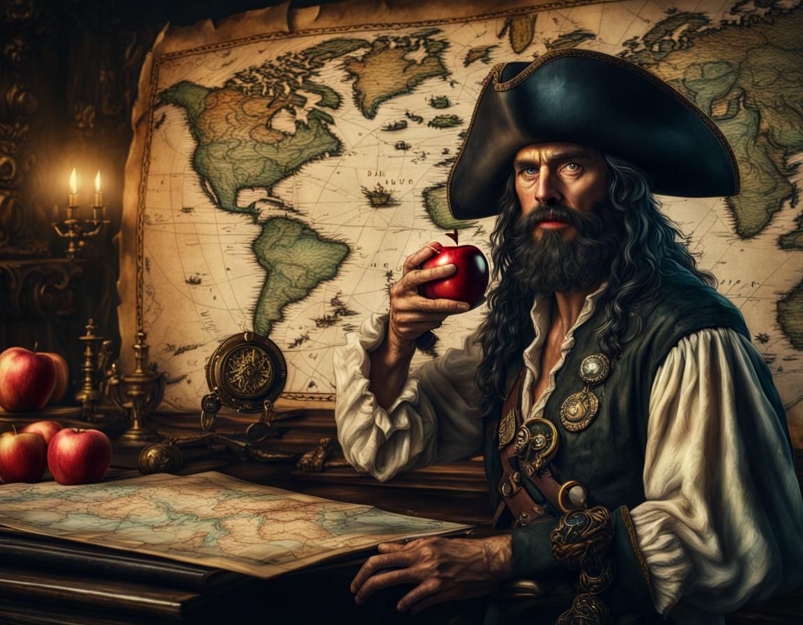Epic Portrait of Blackbeard the Pirate
