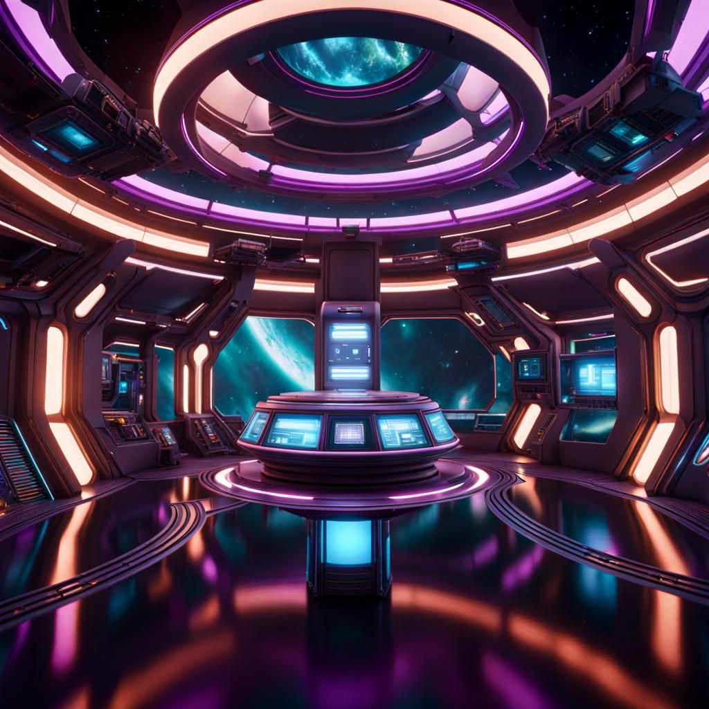 Futuristic Space Station