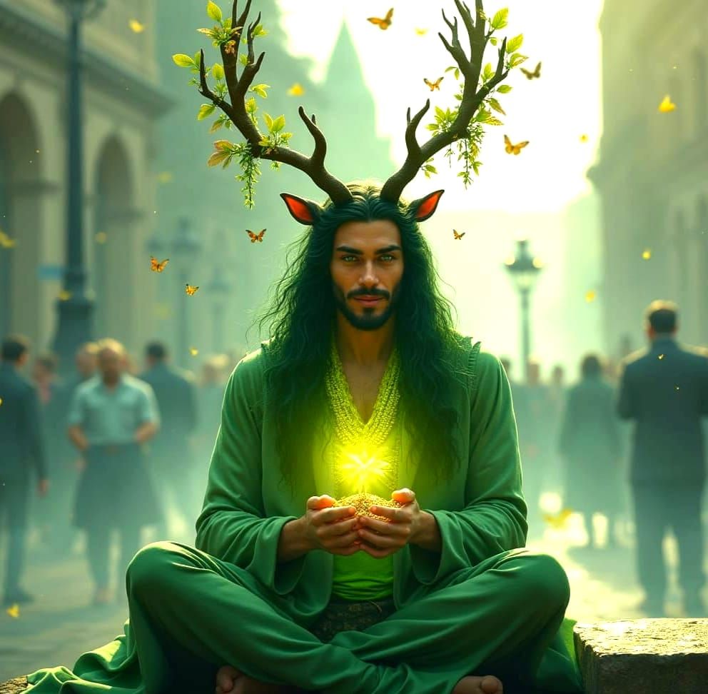 Majestic Cernunnos Awakens Nature in London's Heart