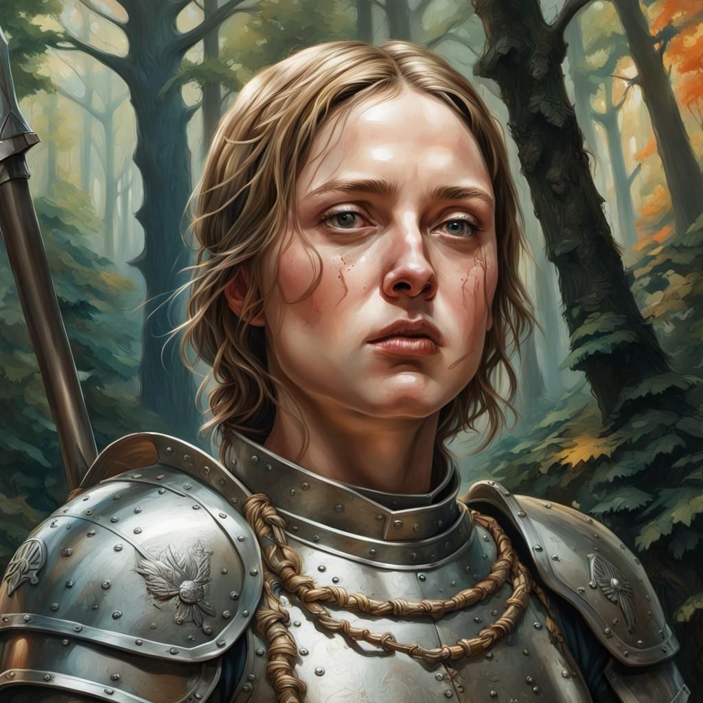 Joan of Arc after a battle