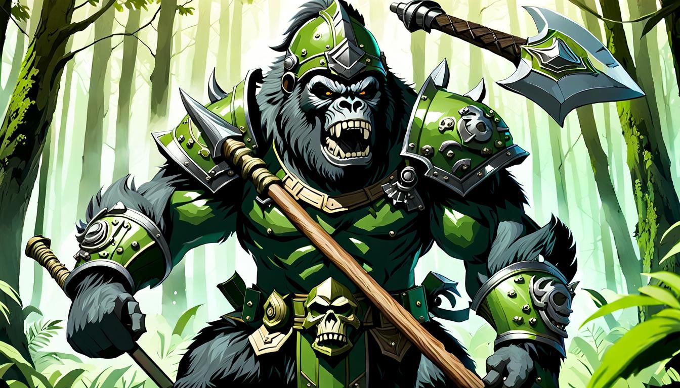 Armored Gorilla Warrior, Defender of the Jungle