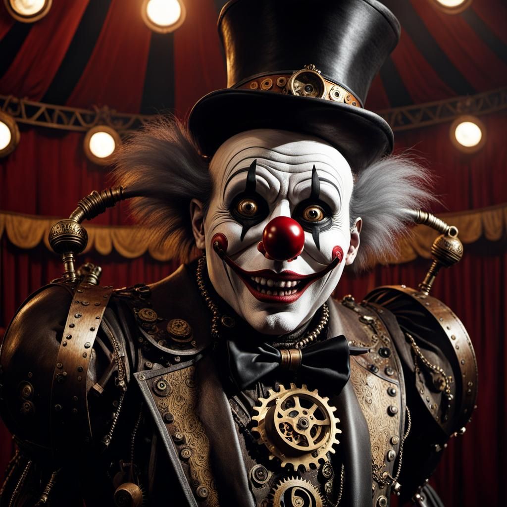 Cogsworth, the clockwork clown