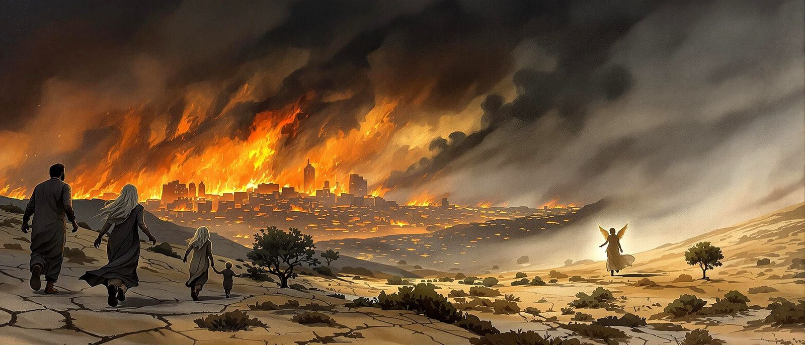 The Destruction of Sodom and Gomorrah- Divine judgment on wickedness